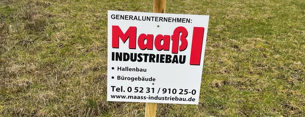 Baustellenschild