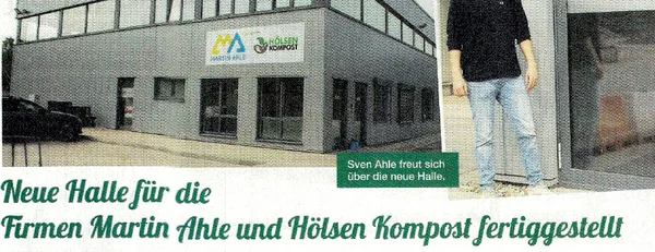 Zeitungsartikel "Neubau Hölsen Kompost"